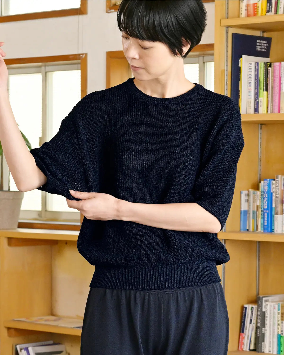 モデル身長：169cm#カラー_03 ダークネイビー