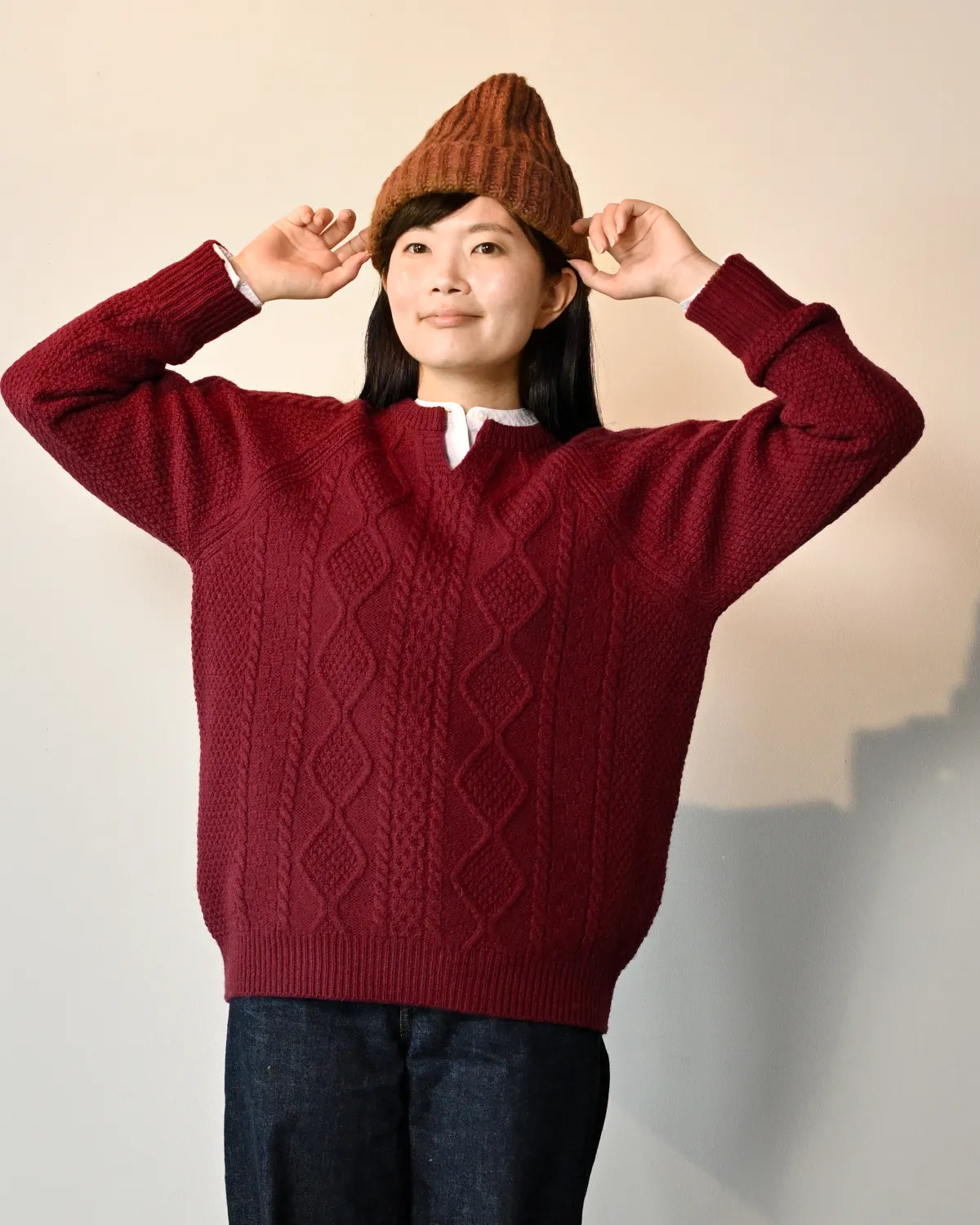 モデル身長：162cm#カラー_11 エンジ