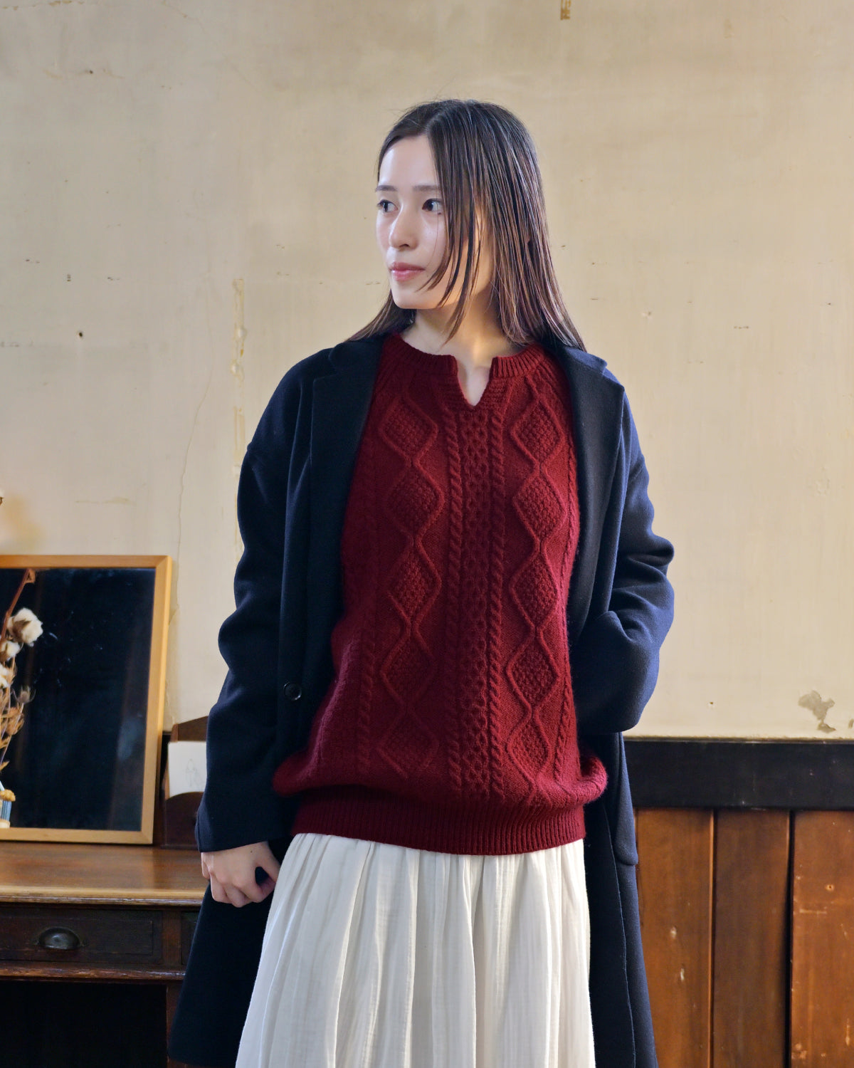 モデル身長：163cm#カラー_11 エンジ