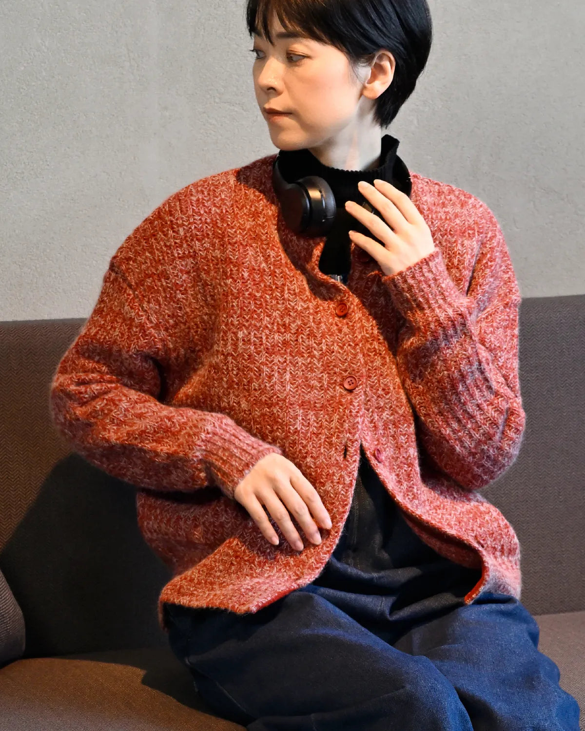 モデル身長：169cm#カラー_02 カージナルレッド