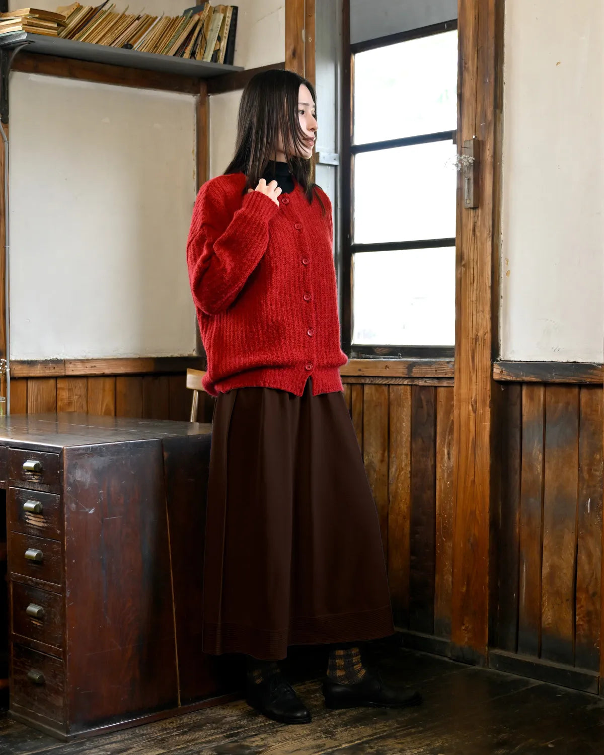 モデル身長：163cm#カラー_06 レンガ