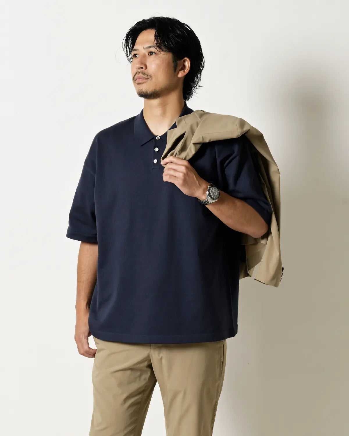 メンズMサイズ モデル身長：172cm#カラー_02 ダークネイビー