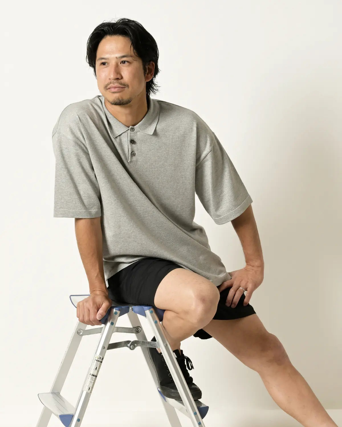 メンズMサイズ モデル身長：172cm#カラー_03 ライトグレー