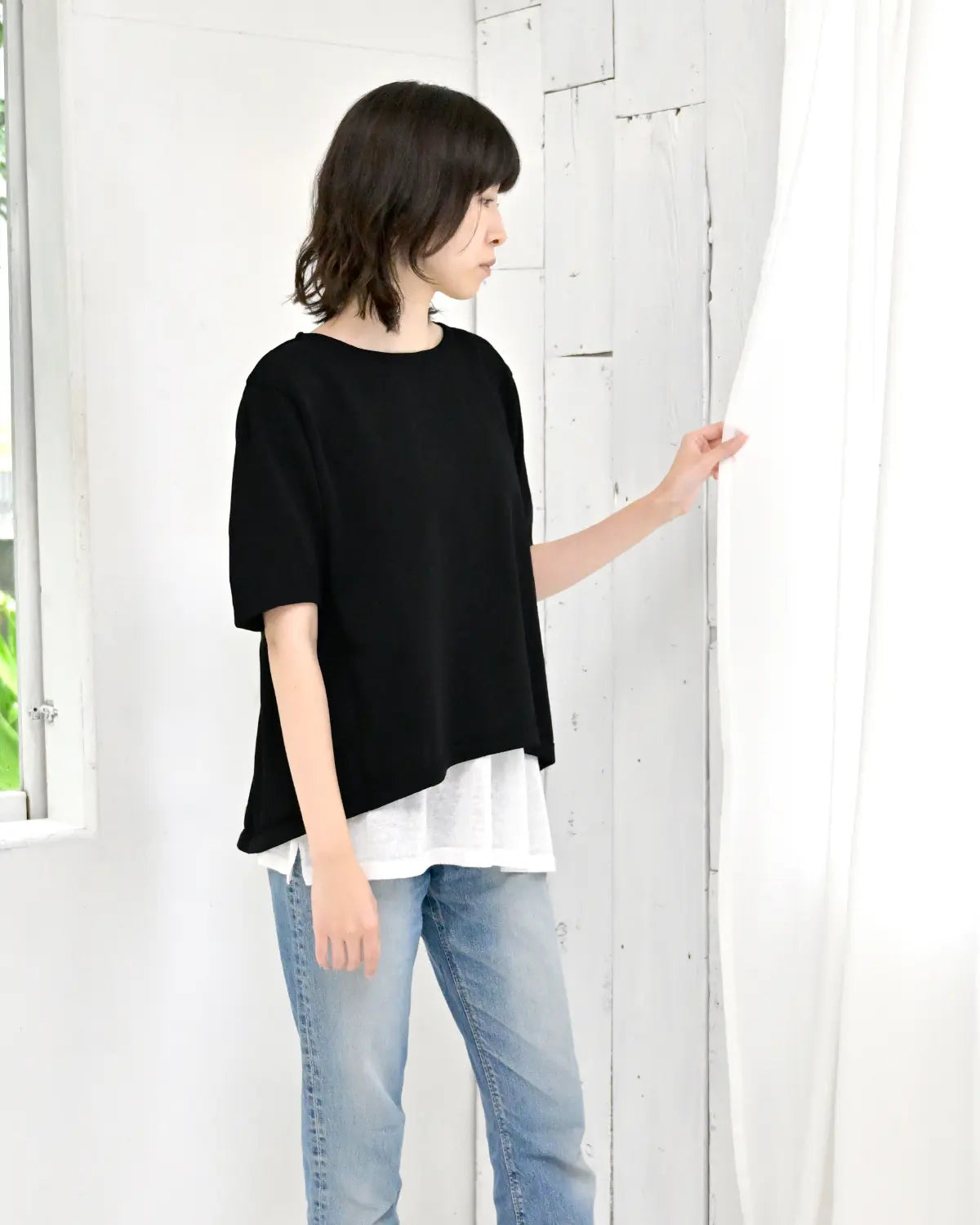 モデル身長：165cm#カラー_02 ブラック