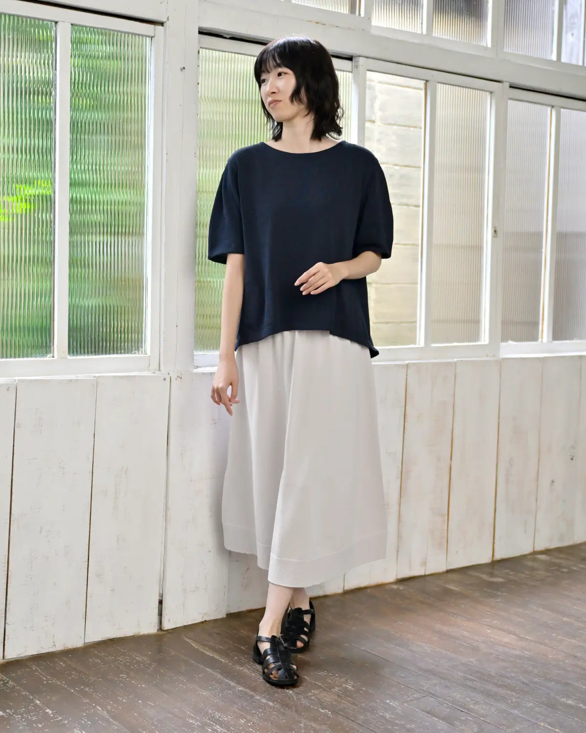 モデル身長：165cm#カラー_01 ダークネイビー