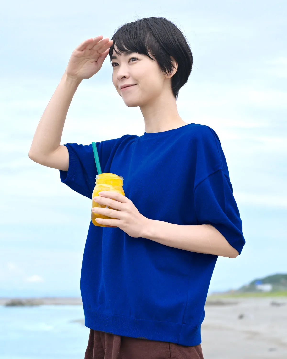 モデル身長：169cm#カラー_04 ブルー