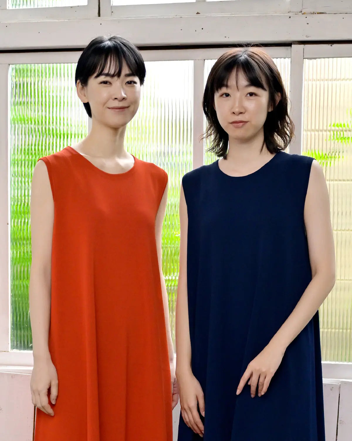 ノースリーブワンピース 着心地のいいストレッチ