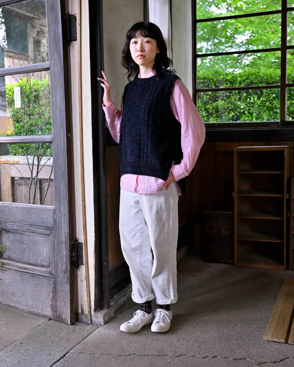 モデル身長：165cm#カラー_01 ネイビー