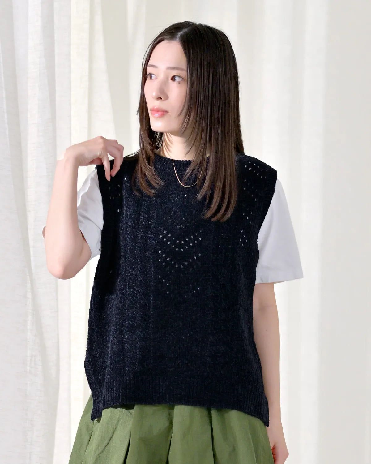 モデル身長：163cm#カラー_01 ネイビー