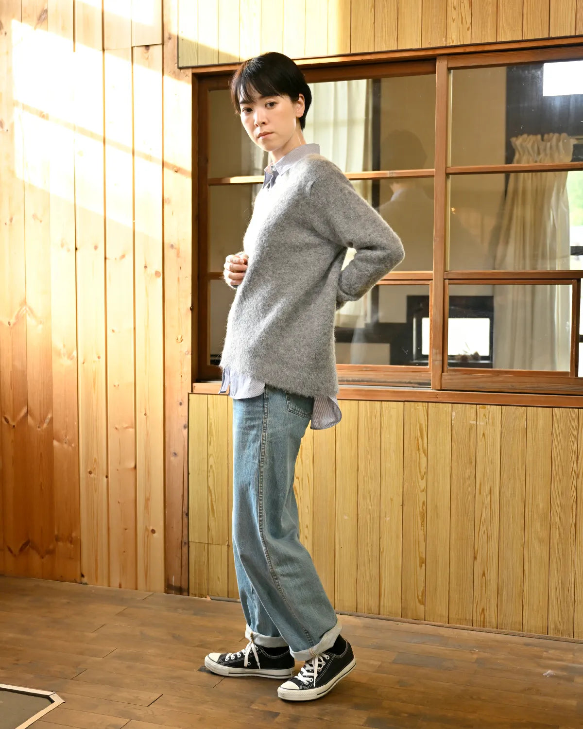 モデル身長：169cm#カラー_03 グレー