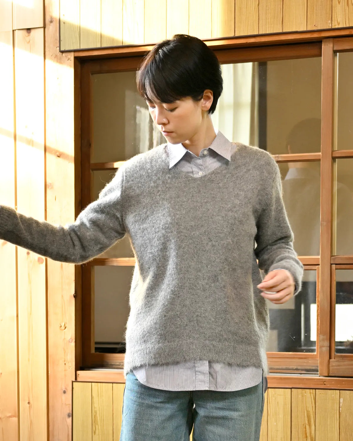 モデル身長：169cm#カラー_03 グレー