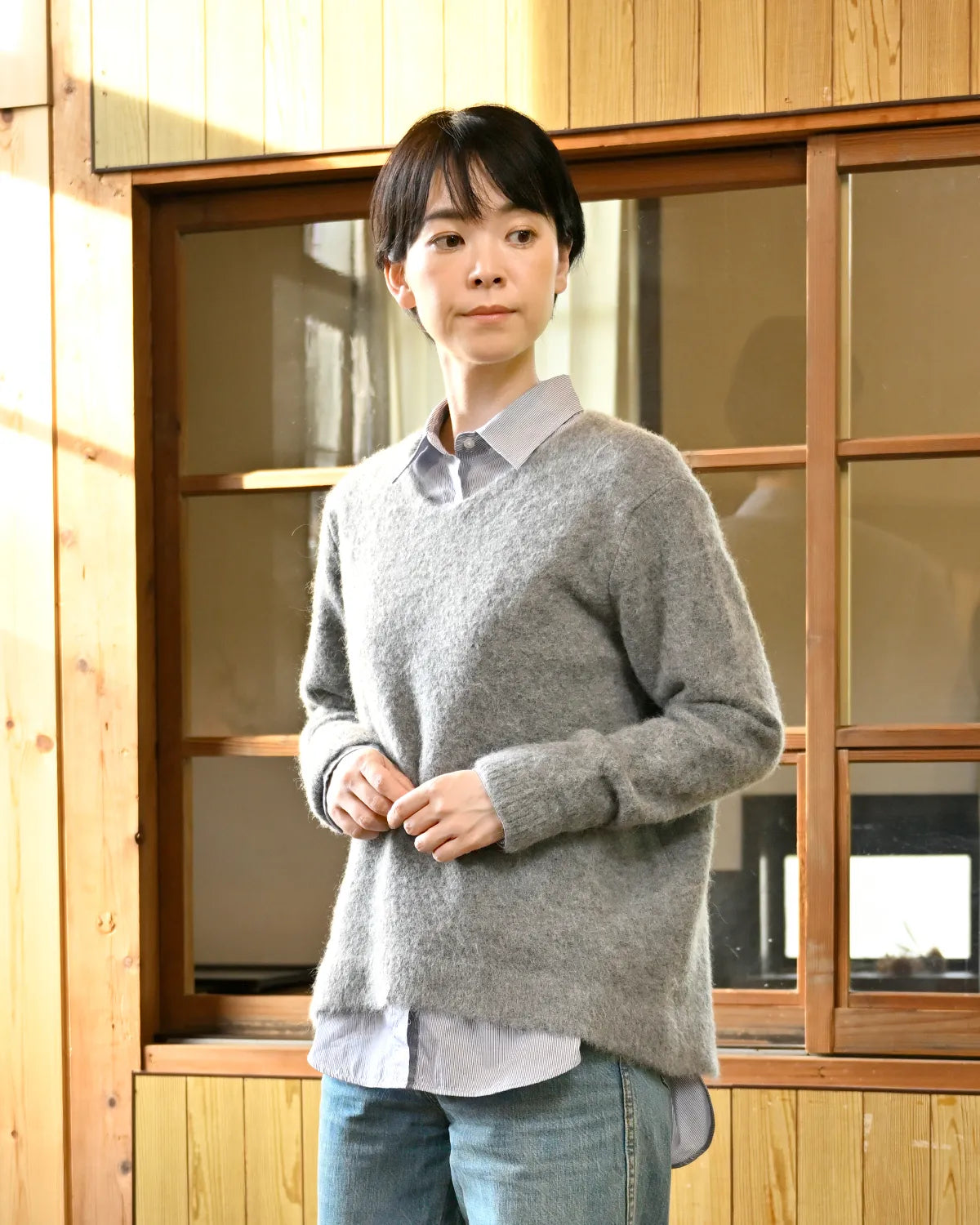 モデル身長：169cm#カラー_03 グレー
