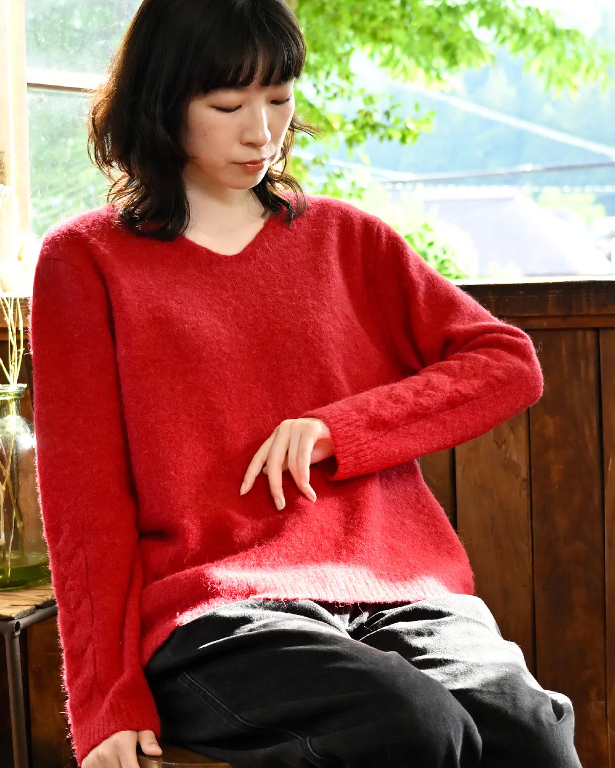 モデル身長：165cm#カラー_01 レンガ