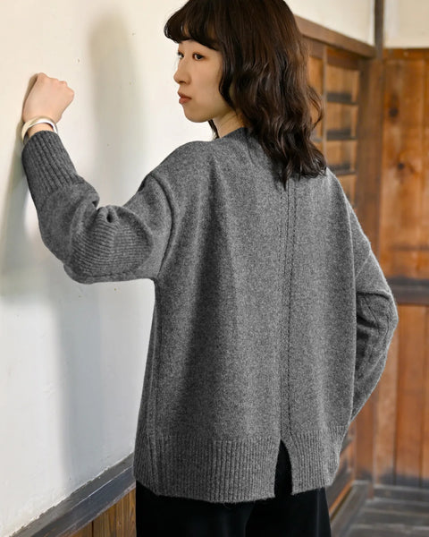 天竺編みプルオーバー 後ろスリット入り | SAIFUKU -snow country knit