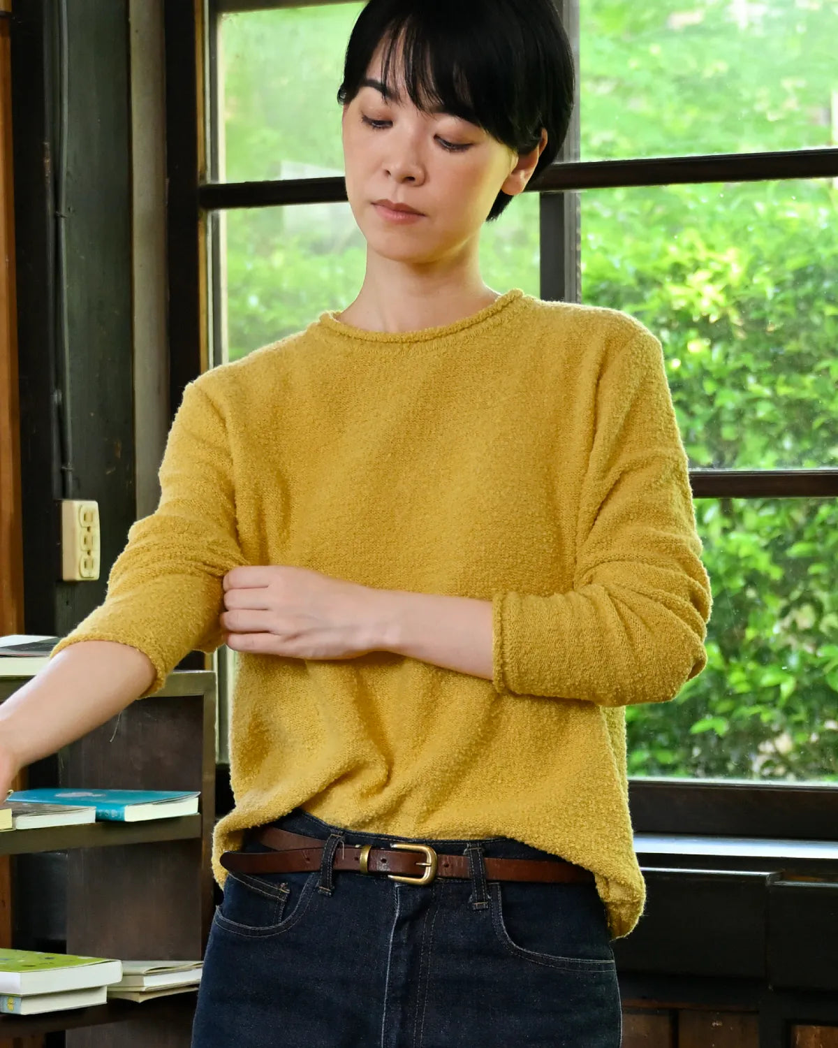 モデル身長：169cm#カラー_03 サフランイエロー