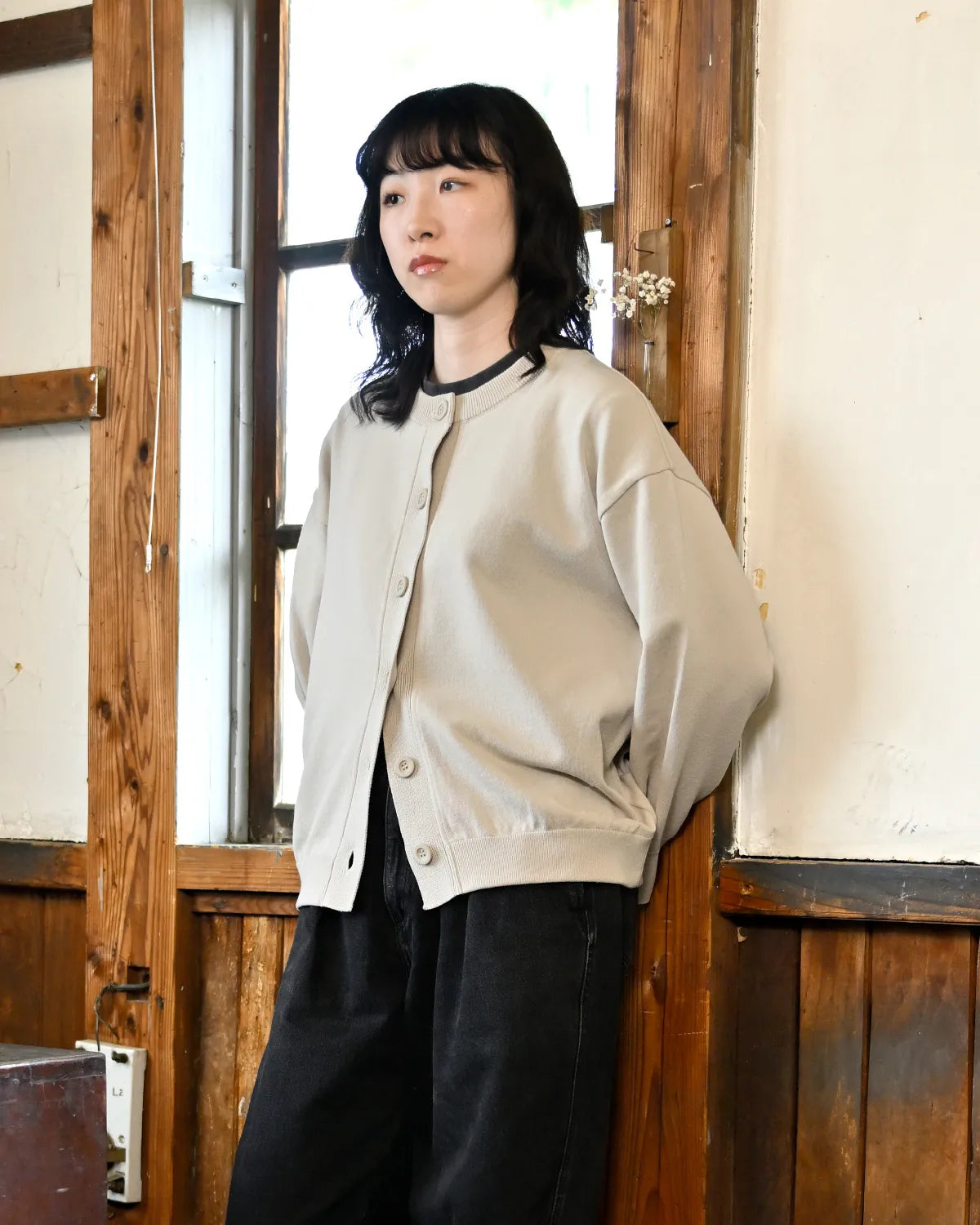 モデル身長：165cm#カラー_01 エクリュ