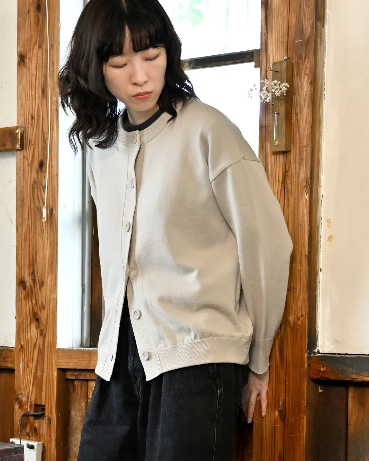 モデル身長：165cm#カラー_01 エクリュ