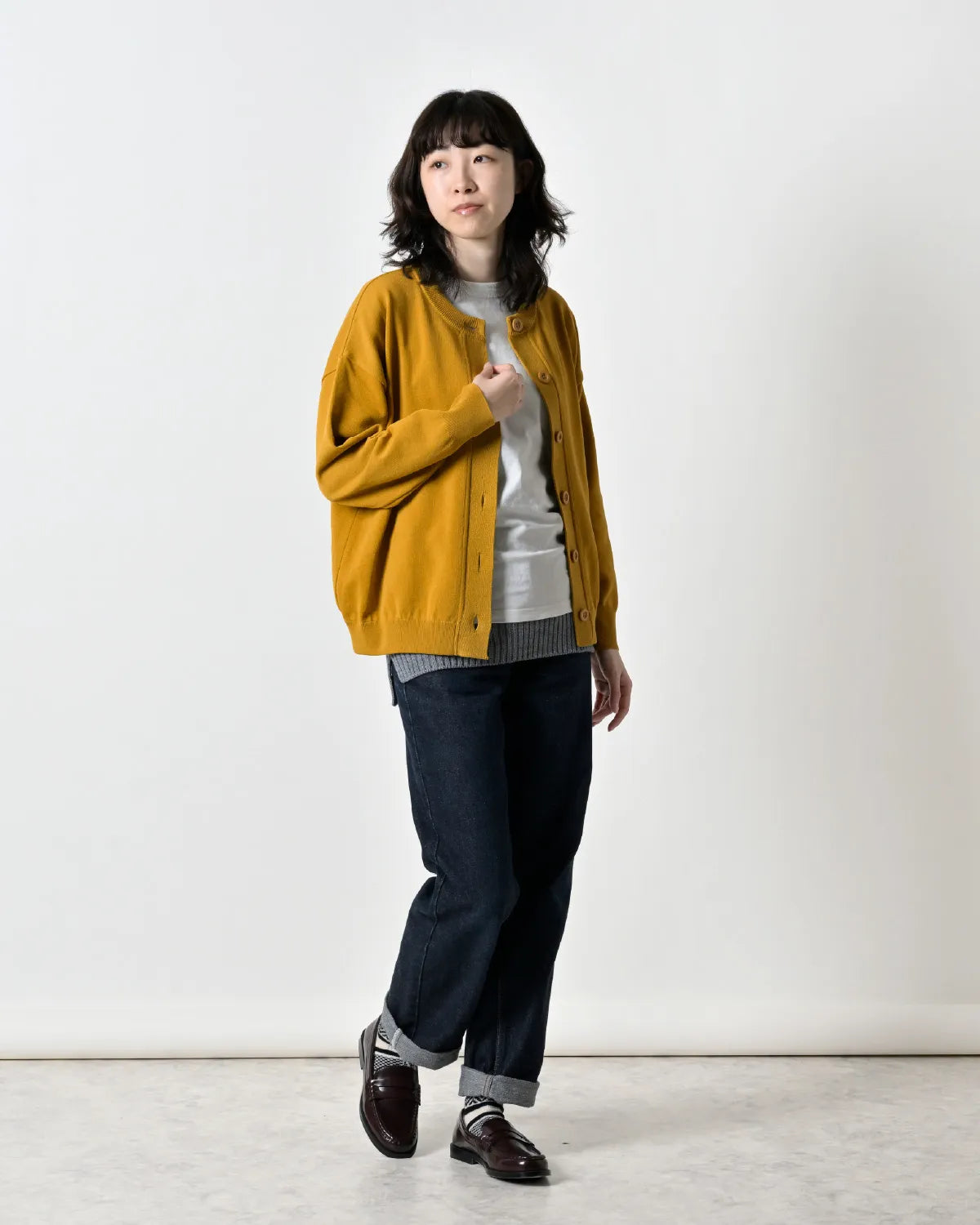 モデル身長：165cm#カラー_02 マスタード