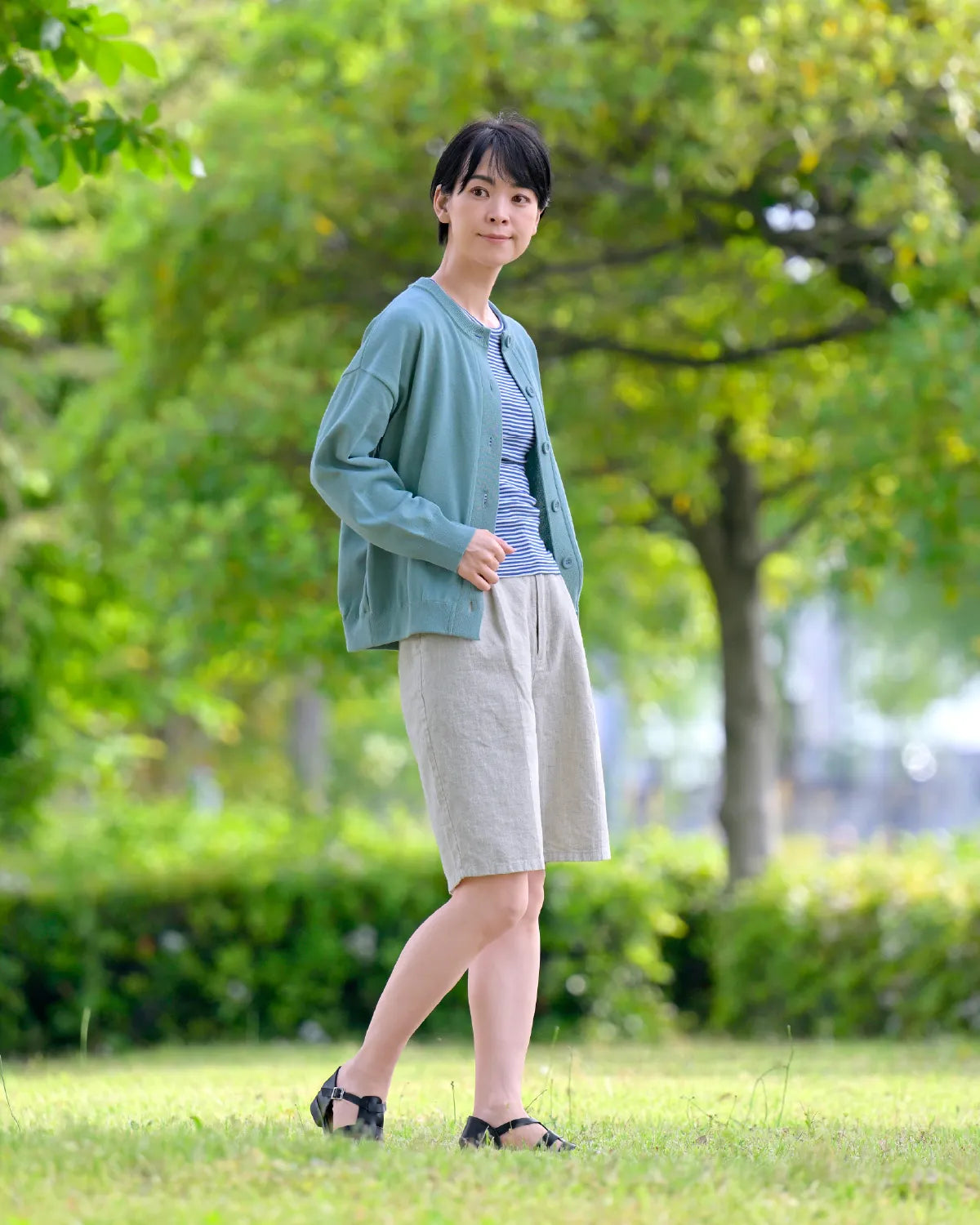 モデル身長：169cm#カラー_04 スモークブルー