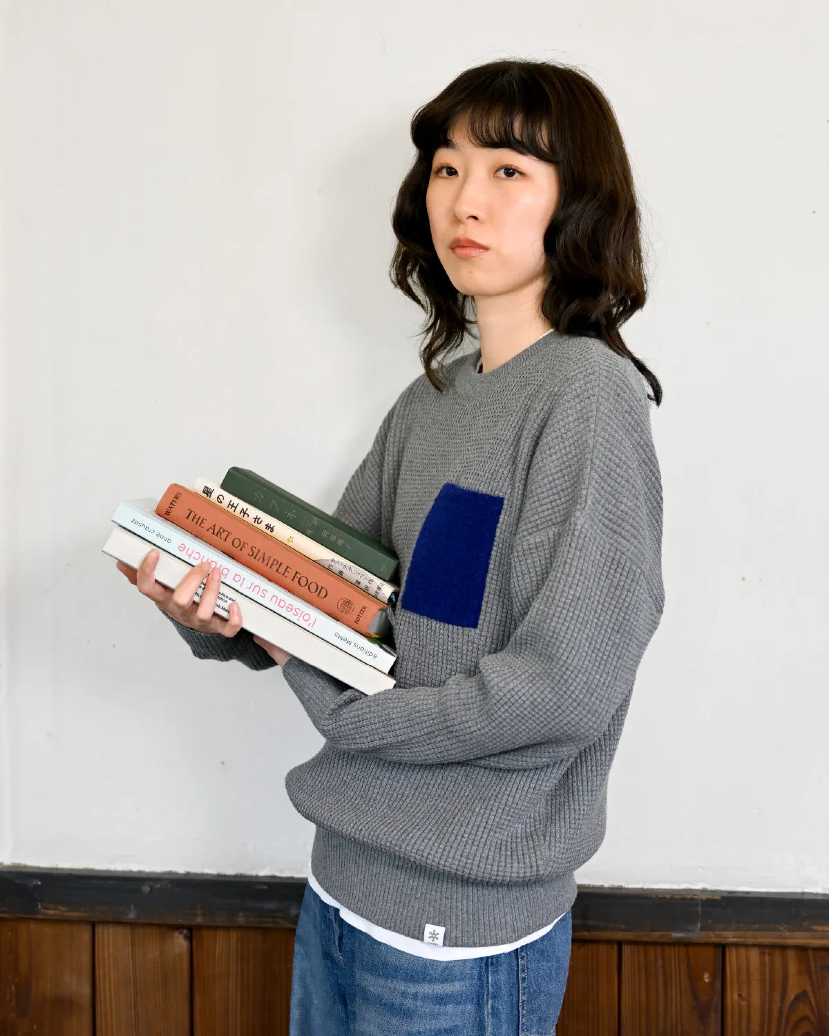Fサイズ モデル身長：165cm#カラー_01 グレー（ブルー）