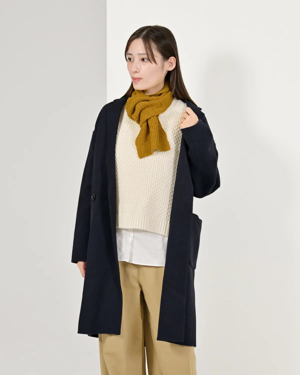 モデル身長：163cm#カラー_16 ブロンズイエロー