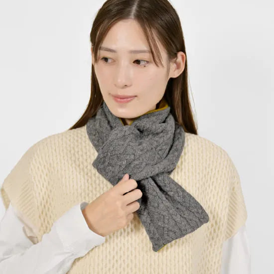 モデル身長：163cm#カラー_03 グレー×サフラン