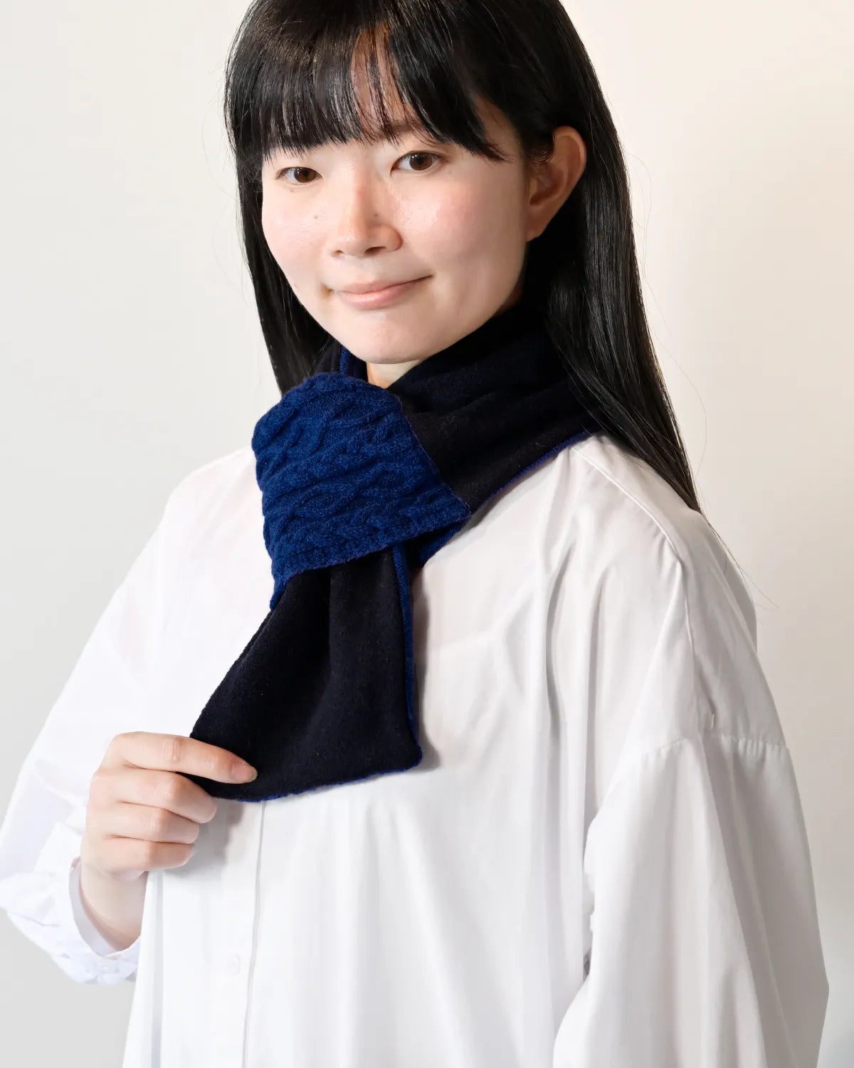 モデル身長：162cm#カラー_04 ネイビー×ブラック