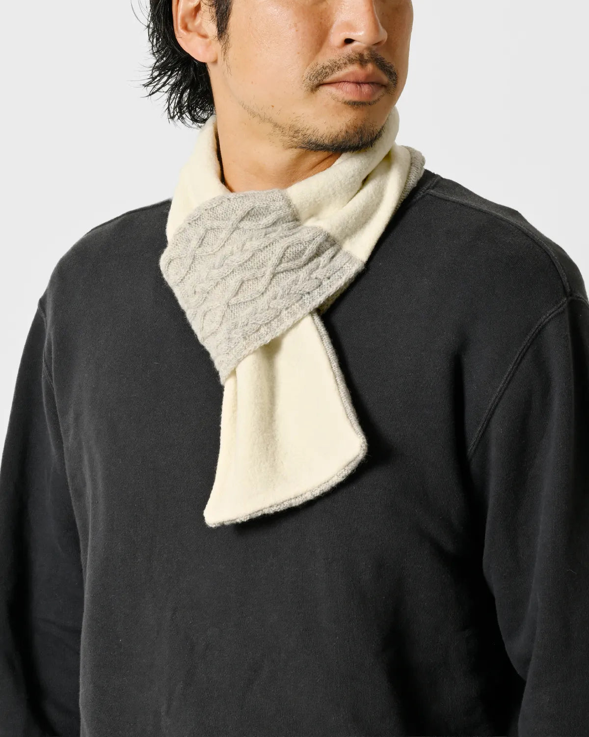 モデル身長：172cm#カラー_02 ペールグレー×ホワイト