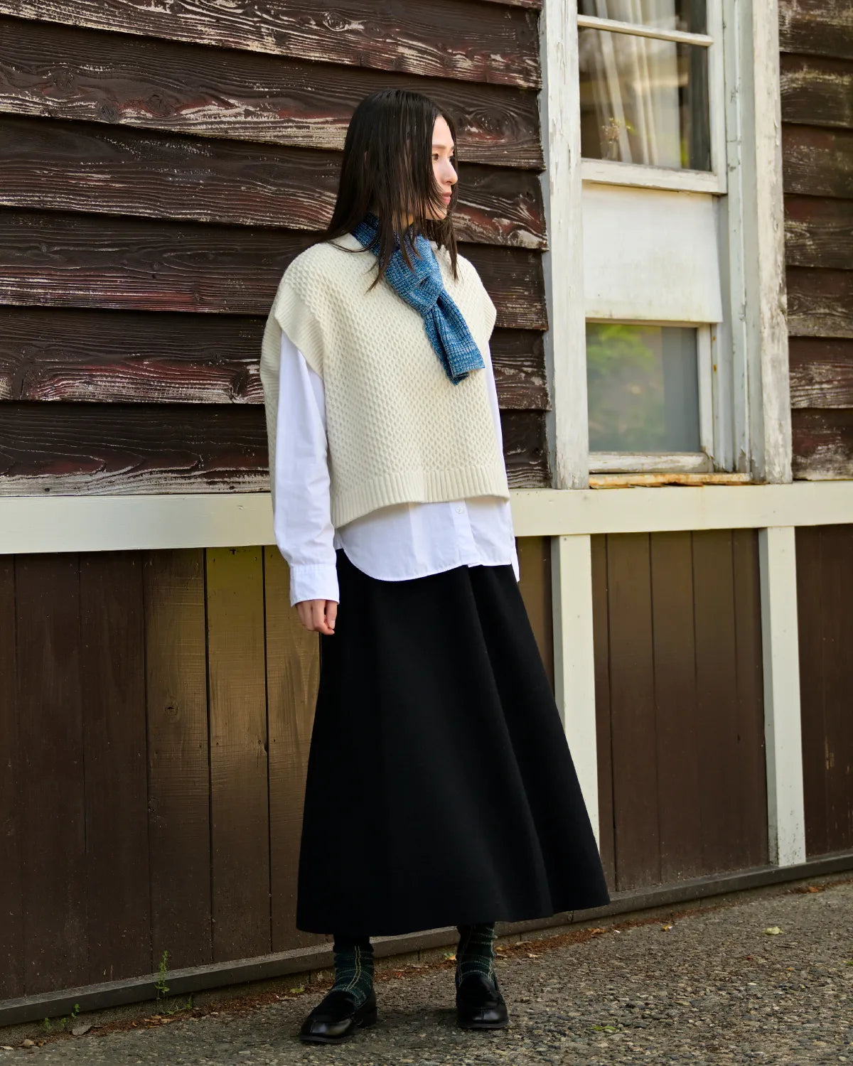 モデル身長：163cm#カラー_04 スモークブルー