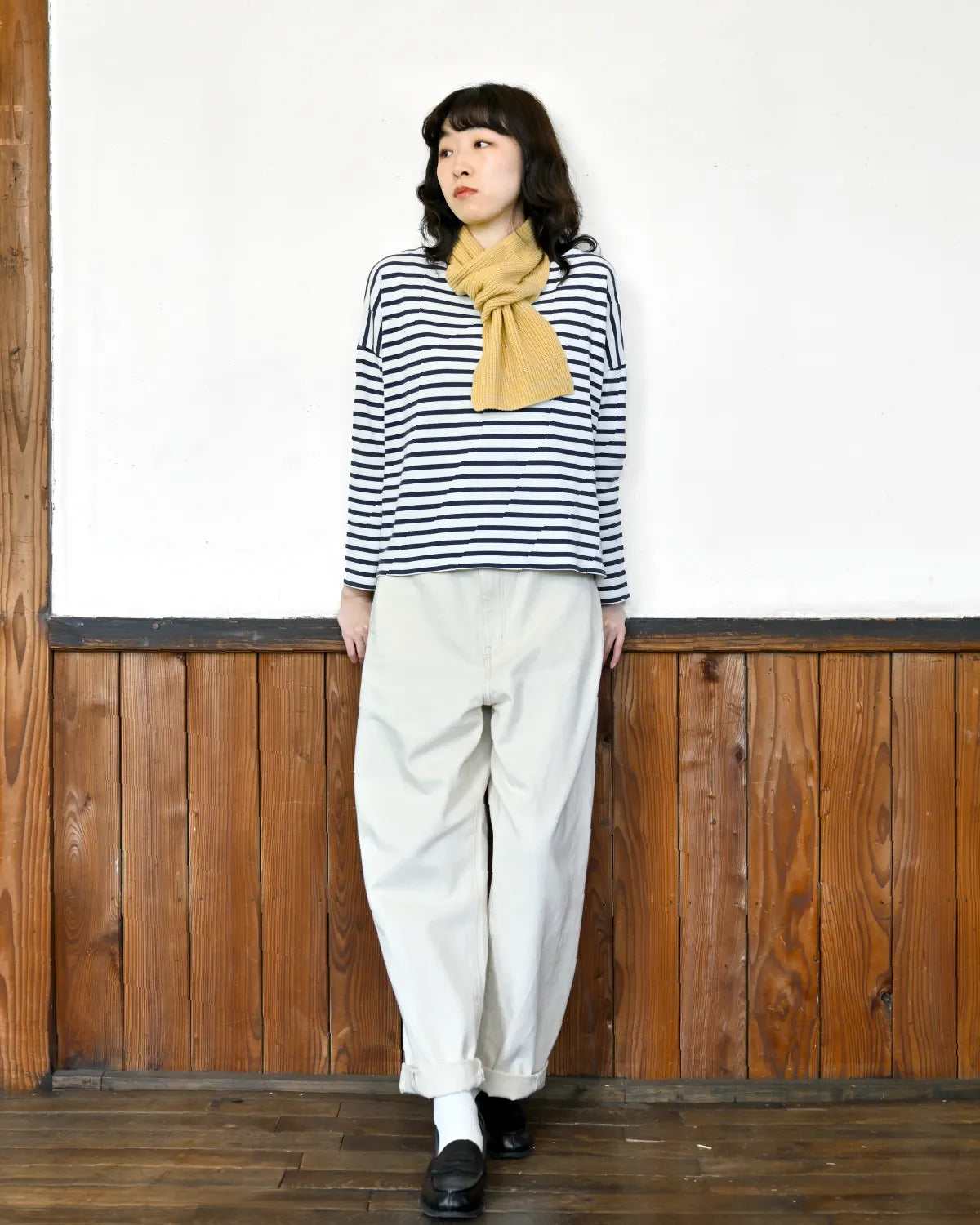 モデル身長：165cm#カラー_02 ソフトイエロー
