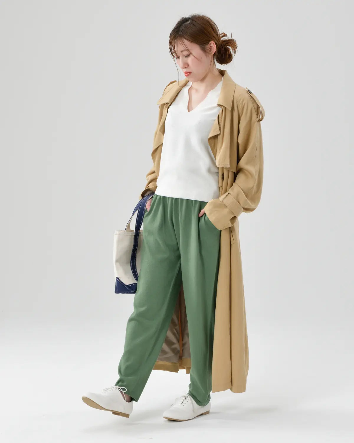 モデル身長：160cm#カラー_13 モスグリーン