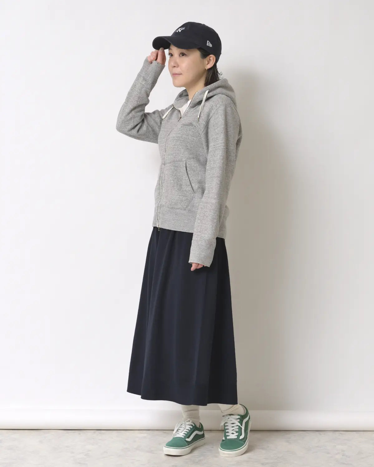 モデル身長：155cm#カラー_01 ダークネイビー