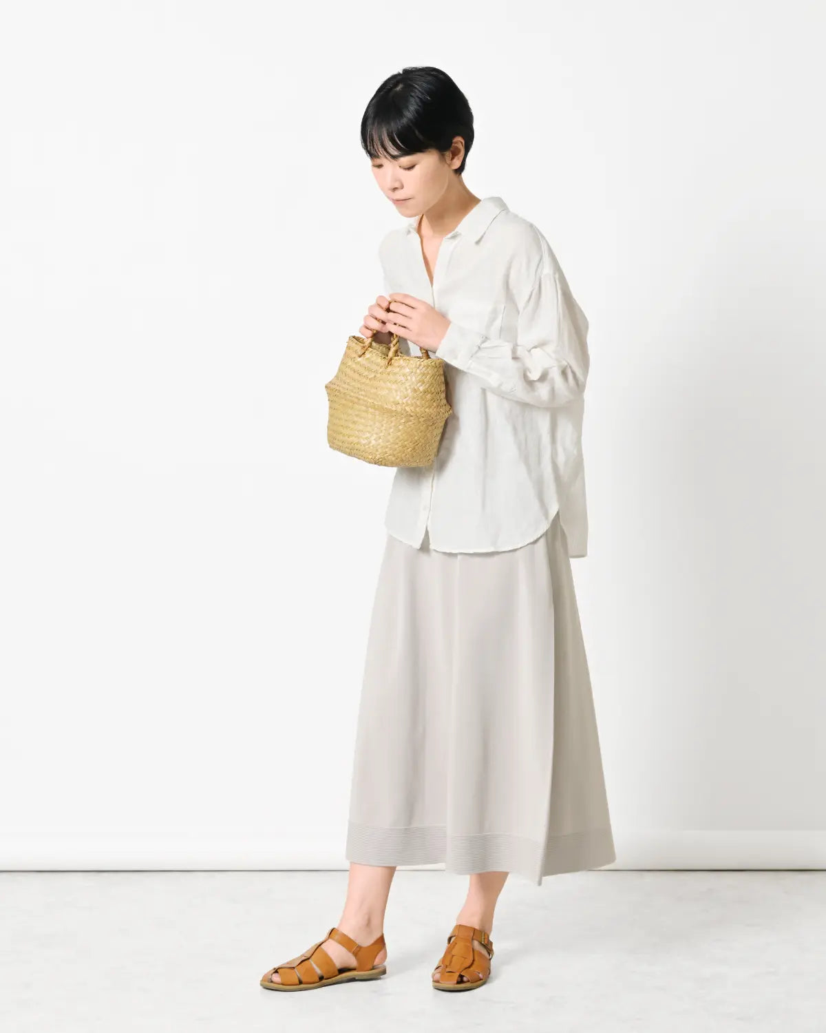 モデル身長：169cm#カラー_50 アイスベージュ