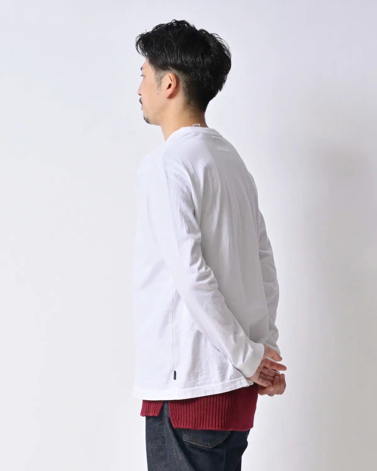 モデル身長：172cm#カラー_01 エンジ